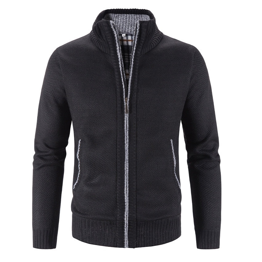 Gilet chaud et ajusté pour Homme "FAVOCENT - Cardigan" - Noir / M | Planète Rando