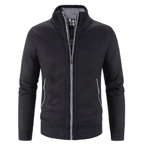 Gilet chaud et ajusté pour Homme "FAVOCENT - Cardigan" - Noir / M | Planète Rando