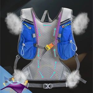 Gilet d'hydratation 12L pour course à pied / trail / marathon 400g "Newboler - Tanluhu " - | Planète Rando