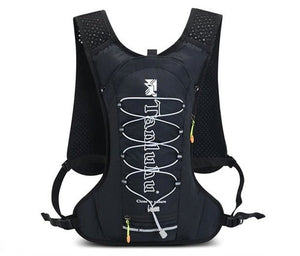 Gilet d'hydratation 12L pour course à pied / trail / marathon 400g "Newboler - Tanluhu " - Noir | Planète Rando