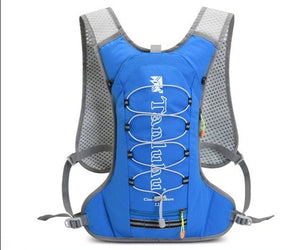 Gilet d'hydratation 12L pour course à pied / trail / marathon 400g "Newboler - Tanluhu " - Bleu | Planète Rando