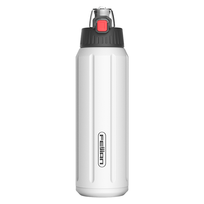 Gourde isotherme 600ml en acier inoxydable 18/10 255g "FEIJIAN - FS06005APB" - Blanc | Planète Rando
