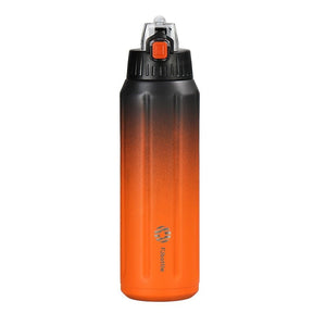 Gourde isotherme 600ml en acier inoxydable 18/10 255g "FEIJIAN - FS06005APB" - Orange | Planète Rando