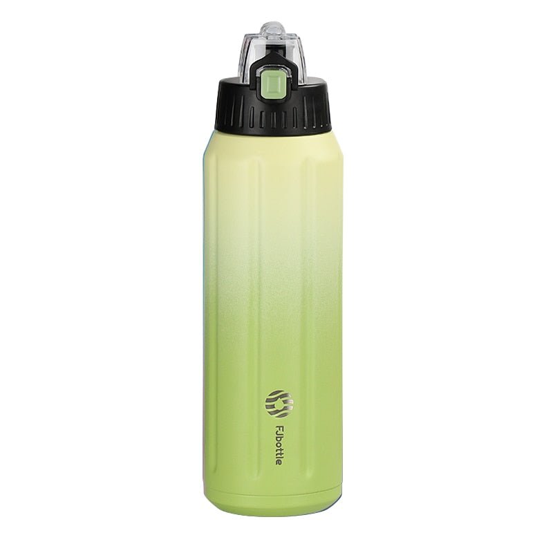 Gourde isotherme 600ml en acier inoxydable 18/10 255g "FEIJIAN - FS06005APB" - Vert fluo | Planète Rando