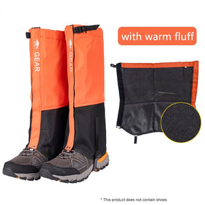 Guêtres / jambières imperméables pour la randonnée 3-4 saisons "Toplander - Guear" - Orange / 4 saisons / S | Planète Rando