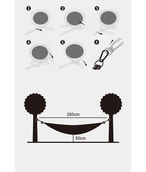 Hamac 1-2 personnes ultraléger 600g "Naturehike - NH21DC011" - | Planète Rando