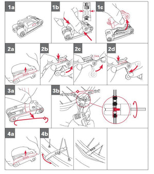 Kit d'outils de poche multifonctions pour réparation de vélo "Sigma - Pocket tools" - | Planète Rando
