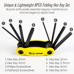 Kit d'outils multifonctions de réparation de vélos "West Biking - Cycling Bike Tools" - | Planète Rando