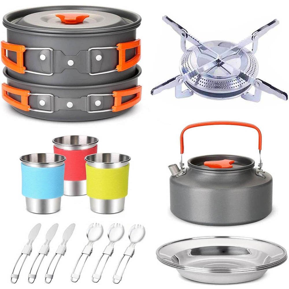 Kit d'ustensiles de cuisine pour le camping et barbecue "Jo Camping - BBQ" - | Planète Rando