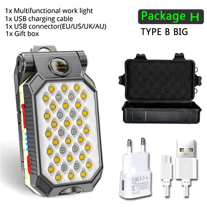 Lampe de poche portable à LED rechargeable par USB 180g "XIWANGFIRE - T6" - package H big | Planète Rando