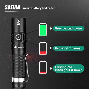 Lampe de poche tactique à lumière LED 1200 lumens Cree XPL HI "Sofirn - SP31-V2.0" - | Planète Rando