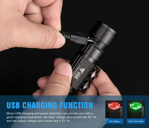 Lampe frontale LED rechargeable par USB & orientable à 180° 600 lumens "Trustfire - H5R" - | Planète Rando