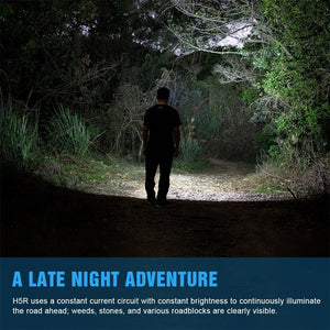 Lampe frontale LED rechargeable par USB & orientable à 180° 600 lumens "Trustfire - H5R" - | Planète Rando