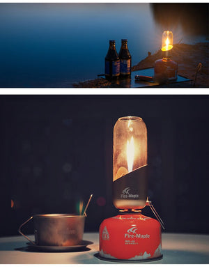 Lanterne à gaz au Propane / Isobutane pour camping "Fire-maple - Gaz lantern" - | Planète Rando
