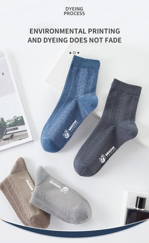 Lot de 5 pairs de chaussettes anti-bactériens en coton pour homme 39-42 "MiiOW - MQL1" - | Planète Rando