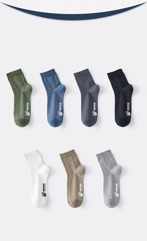 Lot de 5 pairs de chaussettes anti-bactériens en coton pour homme 39-42 "MiiOW - MQL1" - | Planète Rando