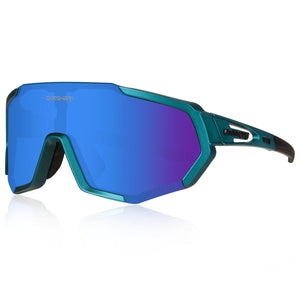 Lunettes de soleil pour hommes et femmes "QUESHARK – QE48" - Bleu | Planète Rando