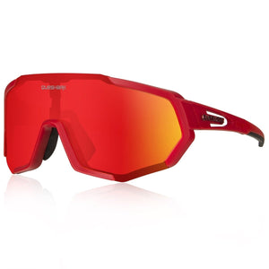 Lunettes de soleil pour hommes et femmes "QUESHARK – QE48" - Rouge | Planète Rando