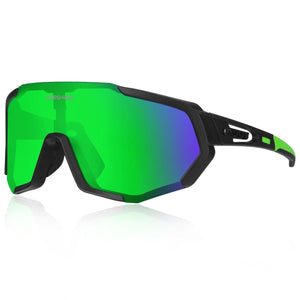 Lunettes de soleil pour hommes et femmes "QUESHARK – QE48" - Noir - fluo | Planète Rando