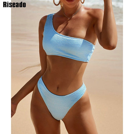 Maillot de bain femme / ensemble bikini de plage asymétrique "Riseado - B4855" - | Planète Rando