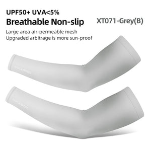 Manchettes running / cyclisme anti-dérapants UPF50+ "ROCKBROS - XT-001" - XT071-G / S | Planète Rando