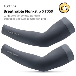 Manchettes running / cyclisme anti-dérapants UPF50+ "ROCKBROS - XT-001" - XT059 / S | Planète Rando