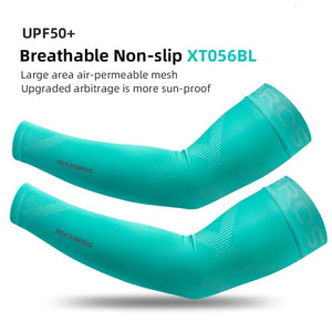 Manchettes running / cyclisme anti-dérapants UPF50+ "ROCKBROS - XT-001" - | Planète Rando