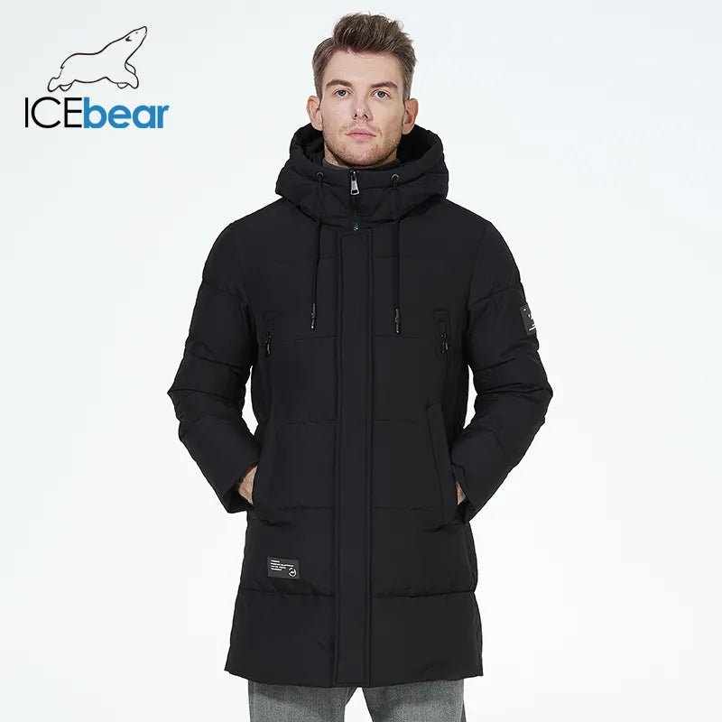 Manteau hiver mi-long à capuche pour homme "ICEbear - MWD3061D" - Planète Rando