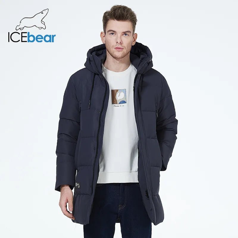 Manteau hiver mi-long à capuche pour homme "ICEbear - MWD3061D" - Planète Rando