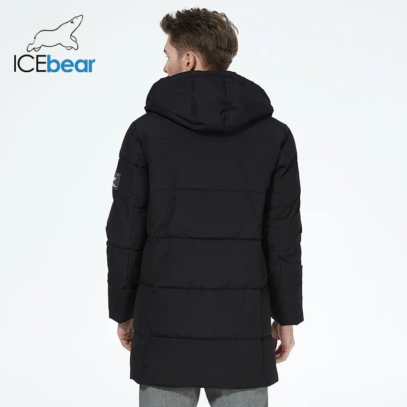 Manteau hiver mi-long à capuche pour homme "ICEbear - MWD3061D" - Planète Rando
