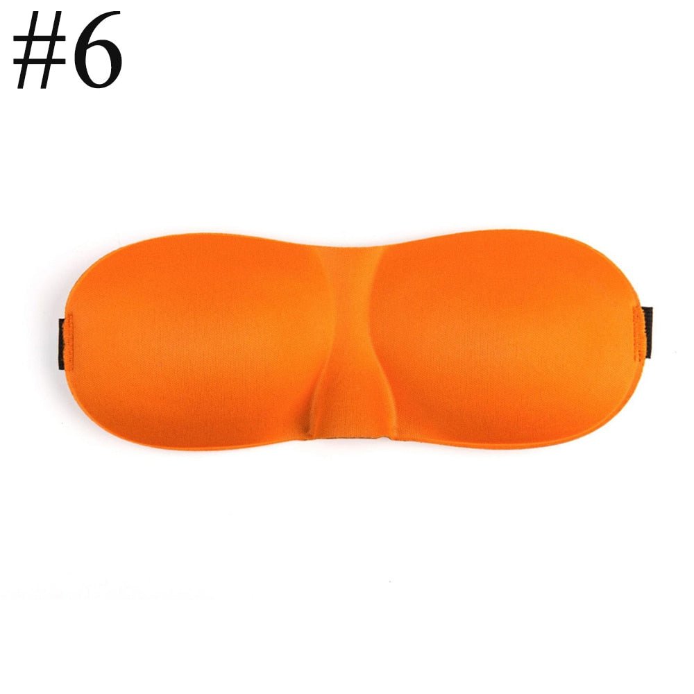 Masque de sommeil moulé avec bonnet profilé en 3D 13g "Tcare – Good night" - Orange | Planète Rando