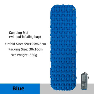 Matelas de couchage gonflable et ultra-léger 500g R 1.8 "Naturehike - NH19Z032-P" - Bleu / Matelas | Planète Rando