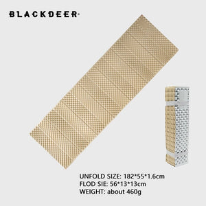 Matelas de couchage pliable et ultraléger en mousse XPE aluminium 460g "BLACKDEER - Camping mat" - Khaki | Planète Rando