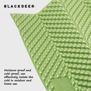Matelas de couchage pliable et ultraléger en mousse XPE aluminium 460g "BLACKDEER - Camping mat" - | Planète Rando