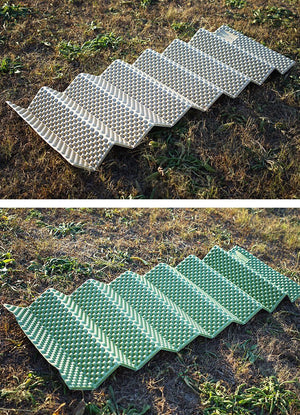 Matelas de couchage pliable et ultraléger en mousse XPE aluminium 460g "BLACKDEER - Camping mat" - | Planète Rando