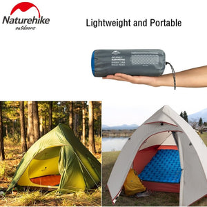 Matelas gonflable ultra-léger 610g R 2.1 avec oreiller "Naturehike – NH19Z032-P" - | Planète Rando