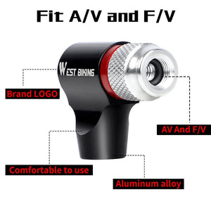 Mini-pompe ultralégère au CO2 avec adaptateur valve schrader / presta "West Biking - CO2 Bike pump" - | Planète Rando
