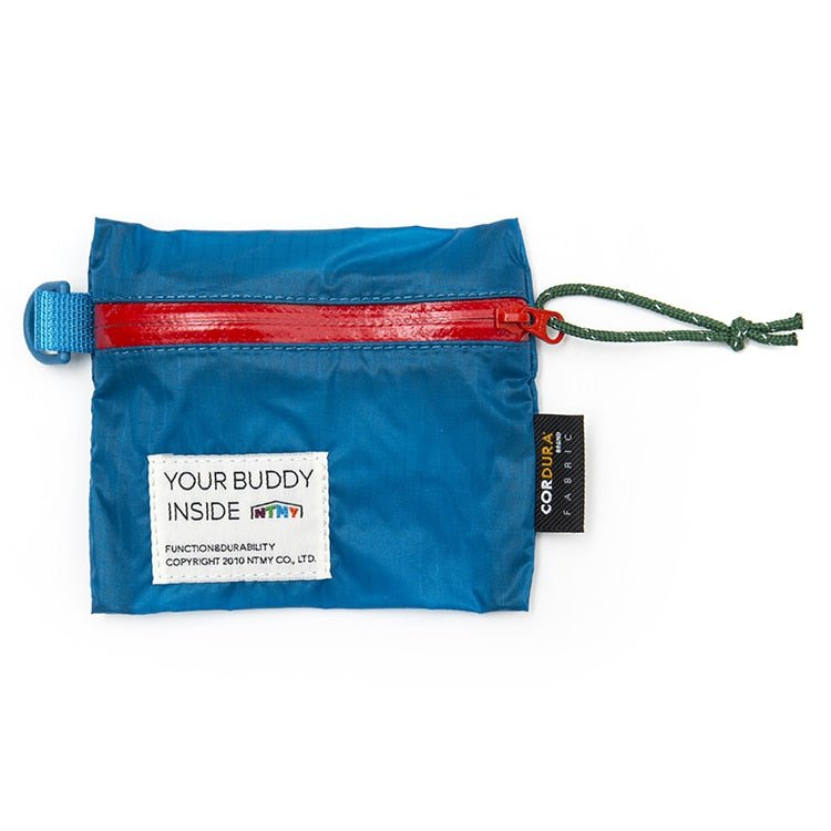 Mini porte-monnaie / sacoche de rangement étanche 50g "Cordura Fabric - Your Buddy Inside" - Bleu | Planète Rando
