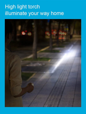 Mini-ventilateur sans-fil pliable avec chargeur USB et lampe de poche "JISULIFE – Bear F8 series" - | Planète Rando