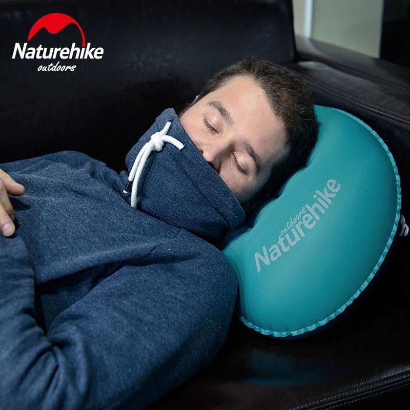 Oreiller gonflable ultra-léger pour la randonnée et le voyage 85g "Naturehike - Aeros Pillow" - | Planète Rando