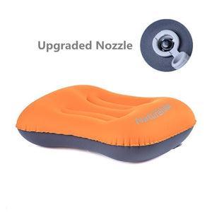 Oreiller gonflable ultra-léger pour la randonnée et le voyage 85g "Naturehike - Aeros Pillow" - Orange | Planète Rando