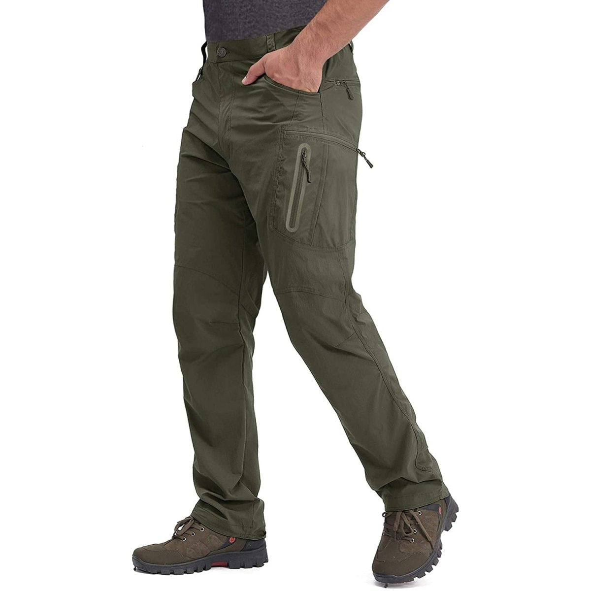 Pantalon cargo léger multipoches pour homme "TACVASEN – LSPT609" - S / Vert foncé | Planète Rando