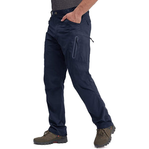 Pantalon cargo léger multipoches pour homme "TACVASEN – LSPT609" - S / Bleu navy | Planète Rando