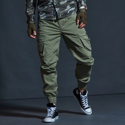 Pantalon cargo tactique à poches multiples "BM - GZ691" - Vert foncé / 28 | Planète Rando