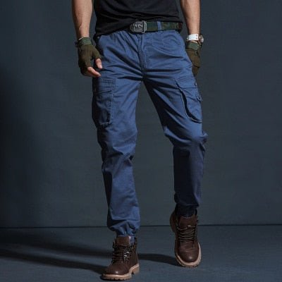 Pantalon cargo tactique à poches multiples "BM - GZ691" - Bleu / 28 | Planète Rando