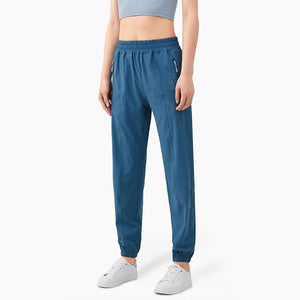 Pantalon de jogging / finess / yoga à séchage rapide pour femme "Vnazvnasi – V1254" - Bleu navy / S | Planète Rando