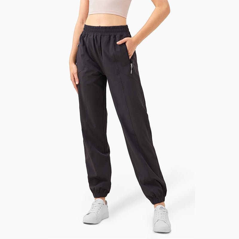 Pantalon de jogging / finess / yoga à séchage rapide pour femme "Vnazvnasi – V1254" - Noir / S | Planète Rando