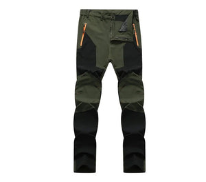 Pantalon de randonnée imperméable pour homme "TRVLWEGO - Windstopper AD145" - Vert foncé / L | Planète Rando