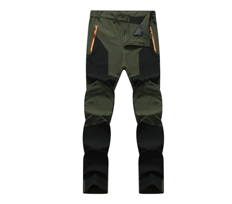 Pantalon de randonnée imperméable pour homme "TRVLWEGO - Windstopper AD145" - Vert foncé / L | Planète Rando