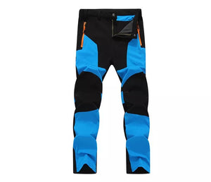 Pantalon de randonnée imperméable pour homme "TRVLWEGO - Windstopper AD145" - Bleu turquoise / L | Planète Rando